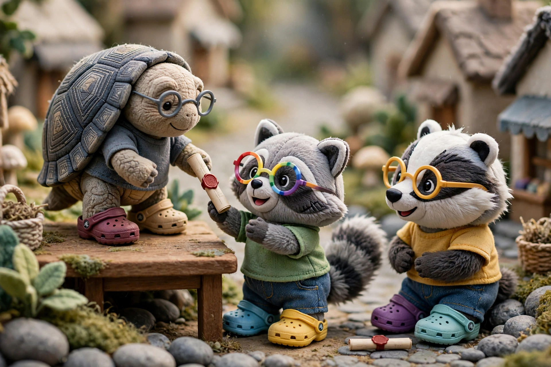 The tortoise issues certificates. Debt moves up.