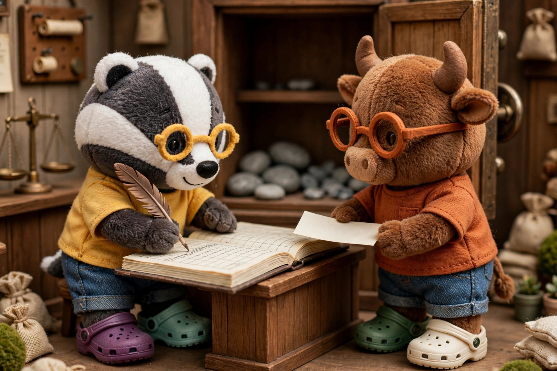 The badger writes a new line. The vault barely moves.
