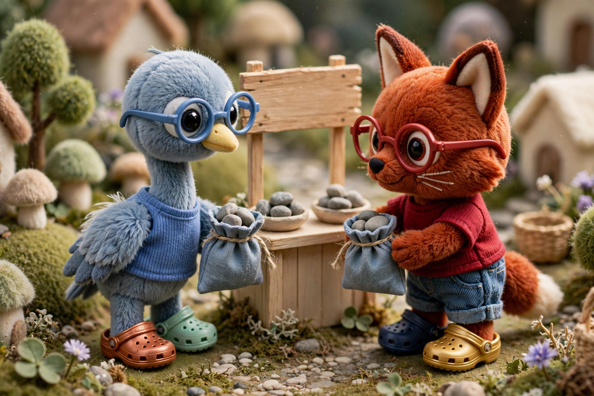 A traveler swaps one village’s stones for another’s.