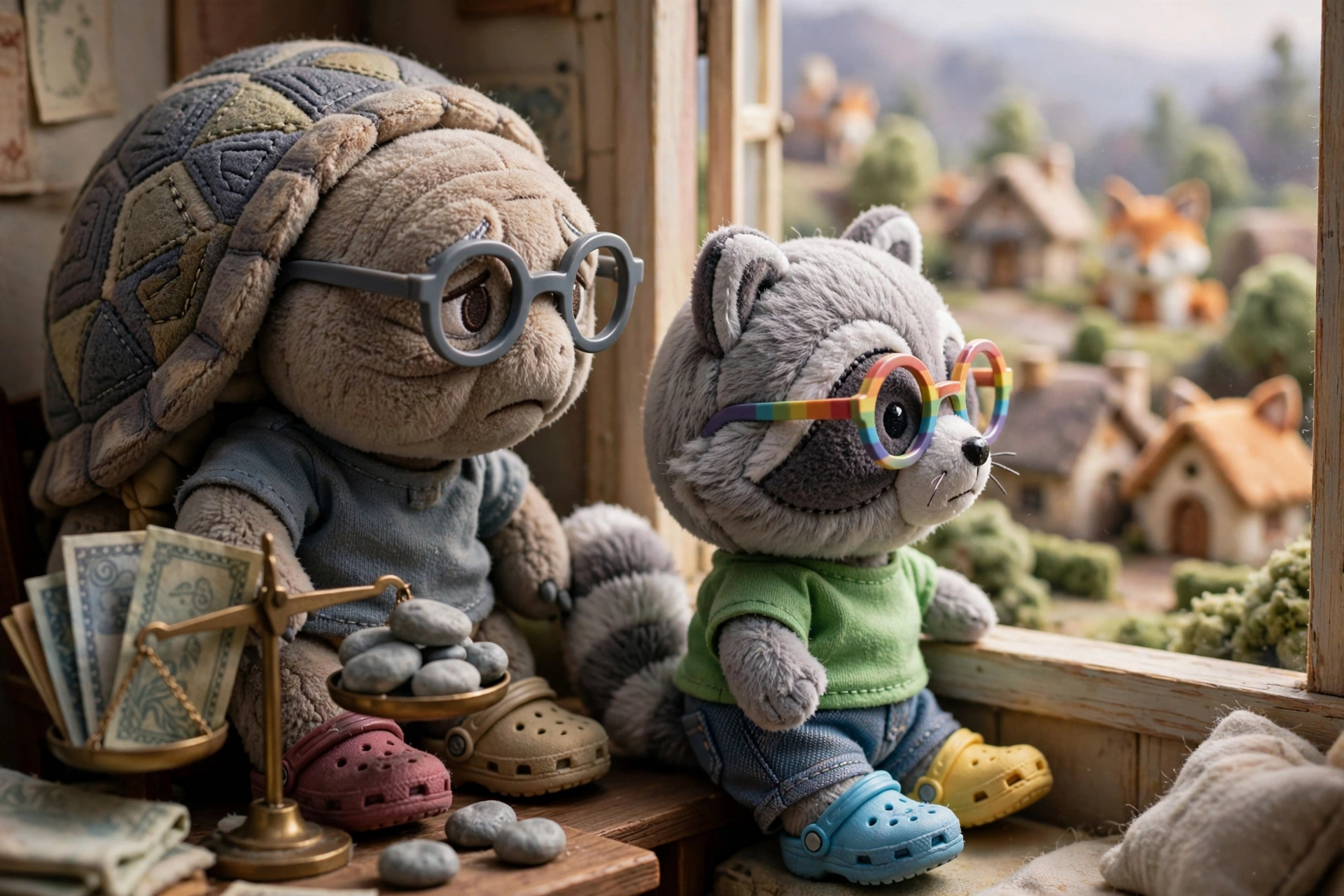 No central bank above villages. The tortoise watches.