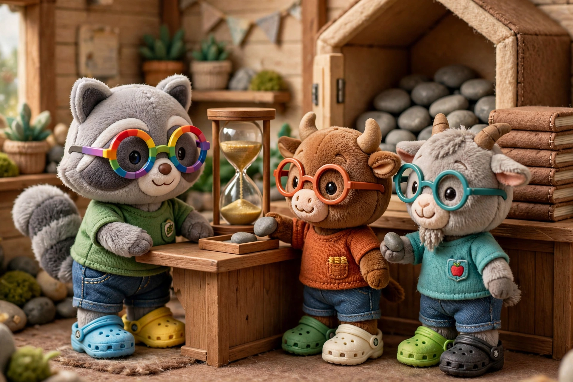 Villagers deposit stones and may ask for them back before the loans return.