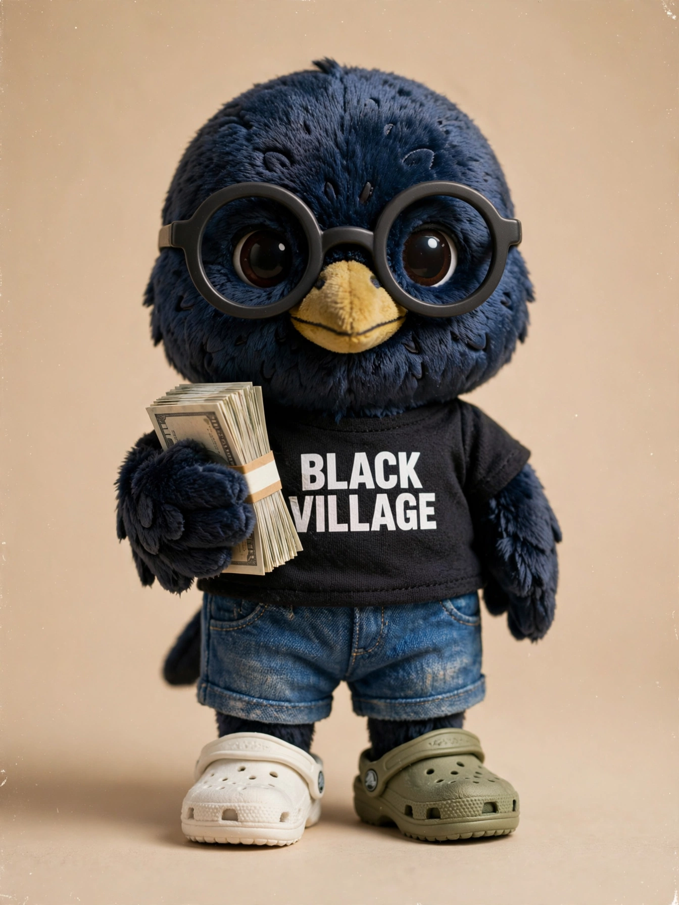 Plush crow