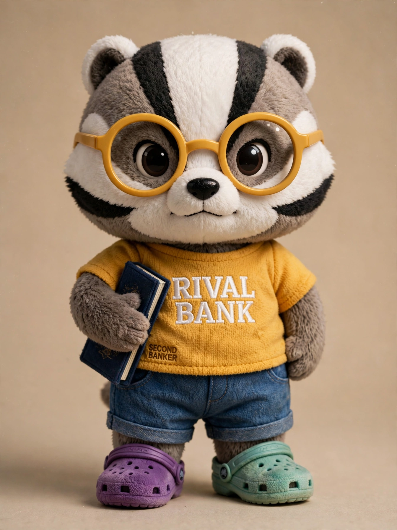 Plush badger banker